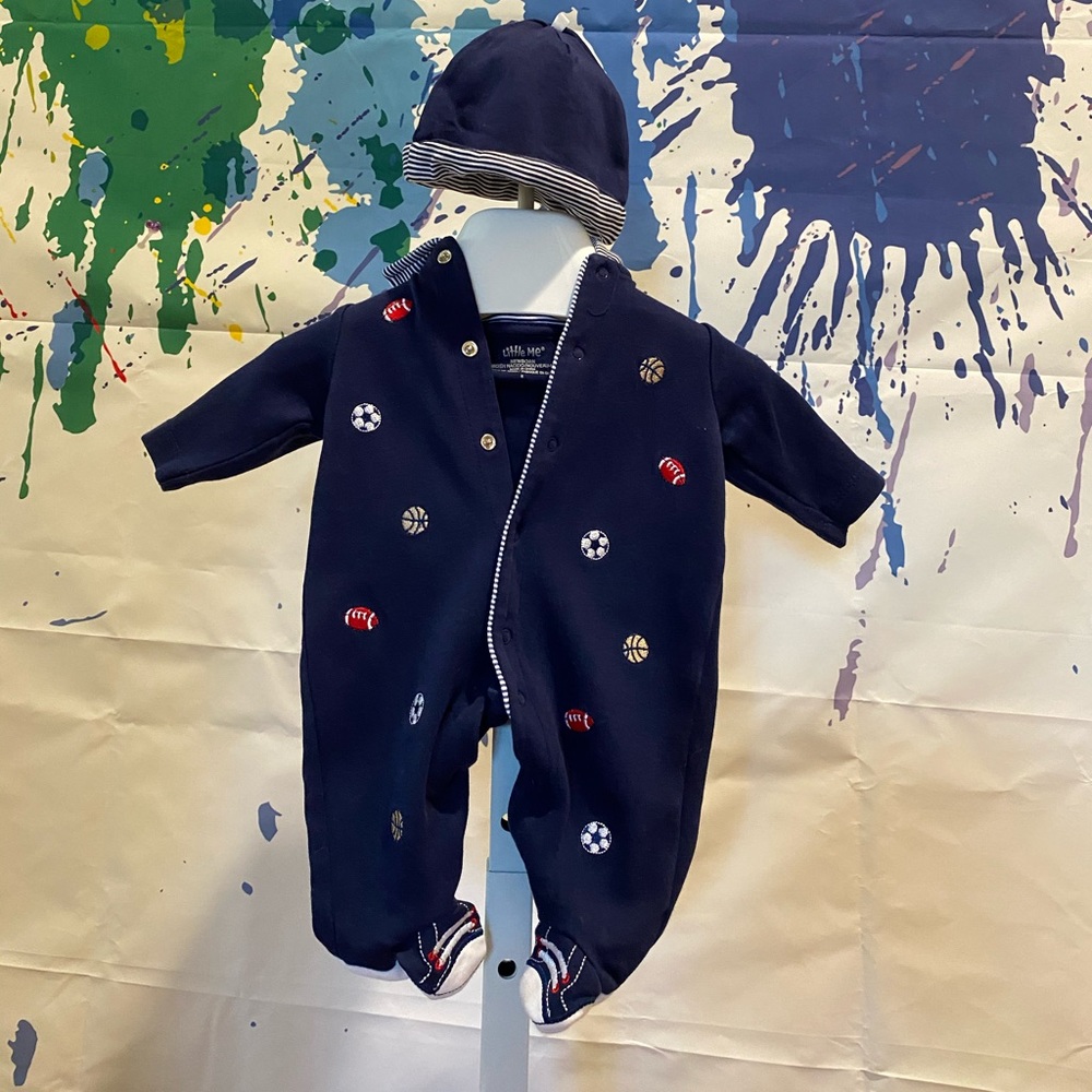 2 Little Me Onesie with matching hat
